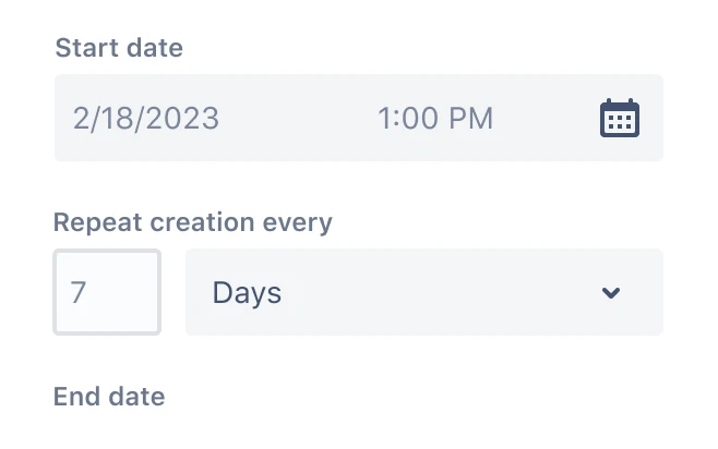 Automate checklist creation